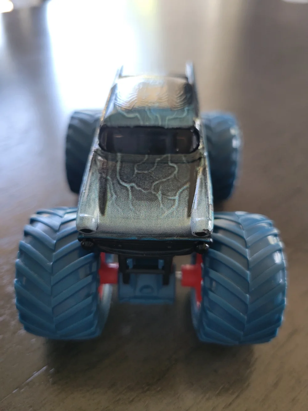 Venom Monster Truck Toy - Blue with Red Wheels